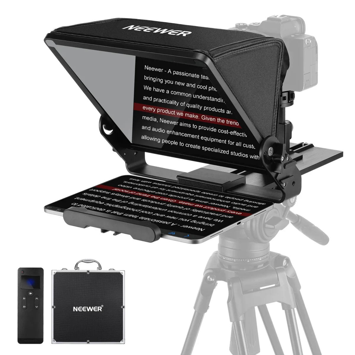 Neewer X12 II teleprompter + pult (kuni 7,9" / 20cm) - Image 3