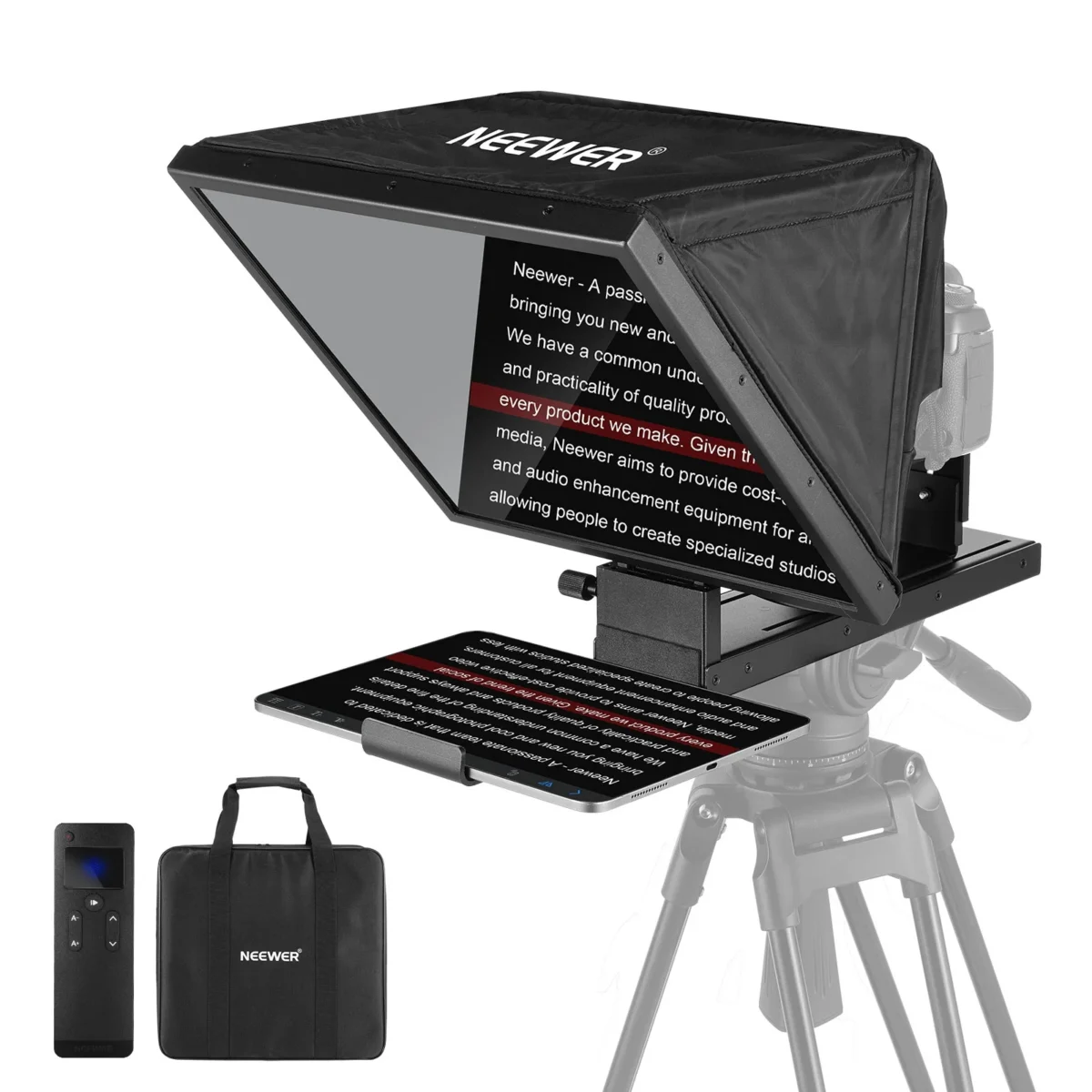 Neewer X16B teleprompter + pult (kuni 11-tolli / 28cm) - Image 2