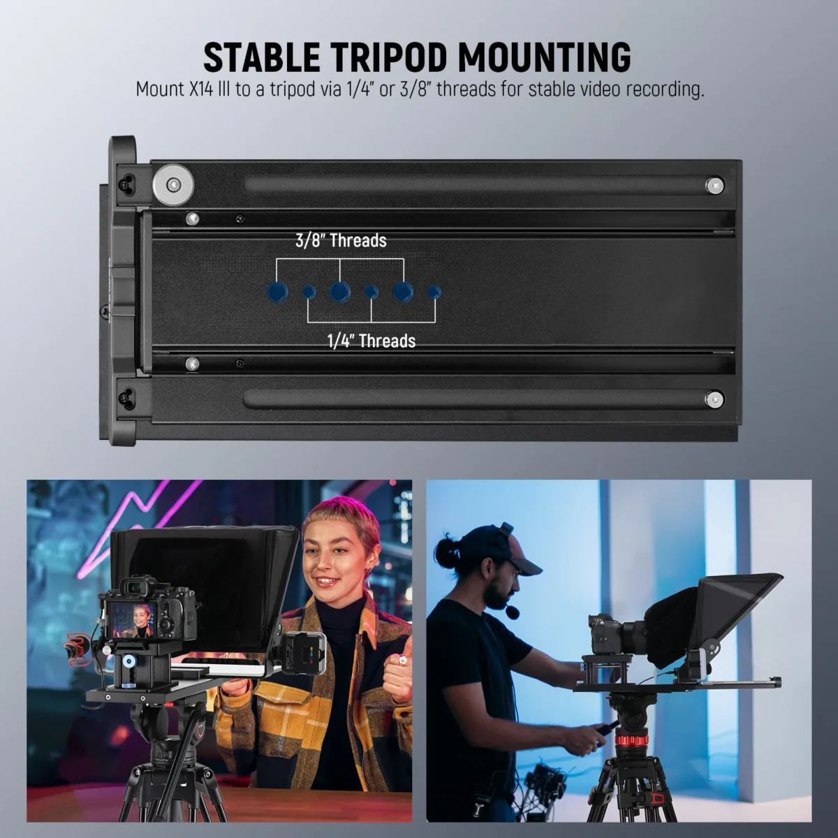 Neewer Pro X14 III teleprompter + pult (kuni 14" / 36cm) - Image 8